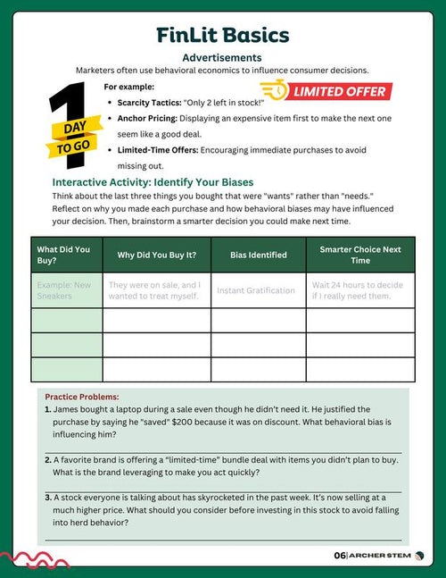 Financial Literacy Workbook